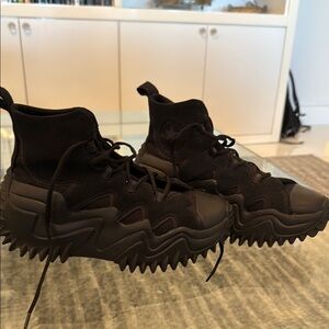 Black High-Top Sneakers